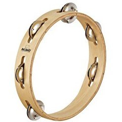Resim Nino NINO14 Wood 10 Inch Tambourine 