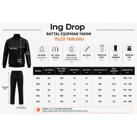 Resim İng drop BATTAL BOY BÜYÜK BEDEN EŞOFMAN TAKIM 2 İPLİK PAMUK 