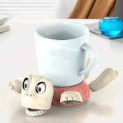 Resim Yeni Tavşan Tavşan Kupa Trivet - Kaymaz, Isıya Dayanıklı Plastik Masa Matı, Canlı Yeşil ve Mavi Tasarım, Mükemmel Halloween, Noel, Paskalya, Şükran Günü için - Eğlenceli Hediye Fikri Ev ve Ofis Dekoru, Festif Masa Aksesuarı | Eğlenceli Tasarım | Dayanıklı Plastik 