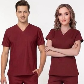 Resim Onora Medikal Unisex Soft Likra Doktor Hemşire Forması,Tek Üst Scrubs 