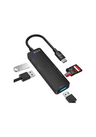 Resim Inca Itpc-5t Type-c Giriş 2xusb Sd-micro Sd2.0 Çoklayıcı Usb 3.0 Çoklayıcı Çevirici Mavi Led 