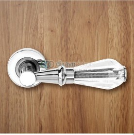 Resim Kapı Kolu Kristal Cam Krom 1062 Oda-barelli 