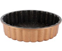 Resim Serenk Fun Cooking Papatya Alüminyum Döküm Granit Kaplama Tart Kalıbı 28 Cm Sarı 