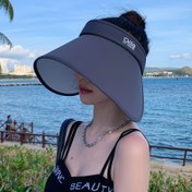 Resim Kadınlar için tam yüz güneşlik şapka, geniş kenarlı yazlık şapka, bisiklet, yürüyüş ve plaj aktiviteleri ile diğer açık hava maceraları için uygun 