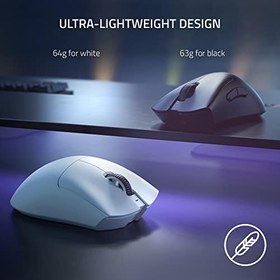 Resim Razer Death Adder V3 Pro - Ergonomik Kablosuz Oyun Faresi - Beyaz 