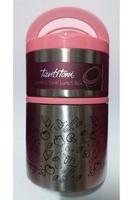 Resim Tantitoni 930 ml, 2 Katlı, Çift Duvarlı, Yemek Termosu, Sefer Tası, İçi Dışı Paslanmaz Çelik, TAV T6570Y930P 