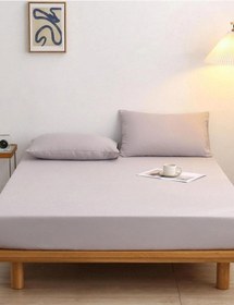 Resim Totem Ranforce Yastık Kılıflı Lastikli Çarşaf Takımı Çift Kişilik 160 X 200 Açık Gri 