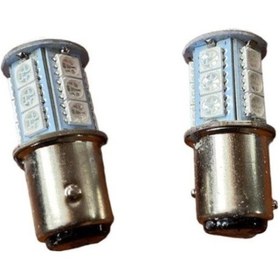 Resim Carub Ampul 12v 18 Ledli Kırmızı Çakarlı 2 Li 