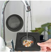 Resim Elmpaly Paslanmaz Çelik Lavabo Filtresi 2 Adet Gümüş Duş Ve Mutfak Atık Su Filtresi 