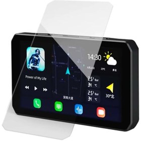 Resim Mobilite Chigee AIO-5 Uyumlu Motosiklet Carplay Android Auto Gps Navigasyon 9H Nano Ekran Koruyucu 