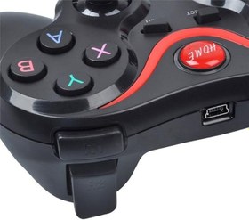 Resim T3 Wireless Kablosuz Oyun Kolu Bluetooth Joystick Gamepad PC Telefon iOS Android TV Akıllı Tv Box 