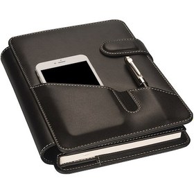 Resim 2K 2026 Yeni Yıl Organizer Ajanda Tarihli Çizgili 20x26 CM - Siyah 