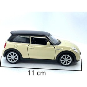 Resim Welly Mini Cooper New Mini Hatch - Çek Bırak Oyuncak Araba , Lisanslı Model Araba 1:38 