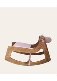Resim Pink Sallanan Oyuncak At, Sallanan Ahşap El Yapımı At 