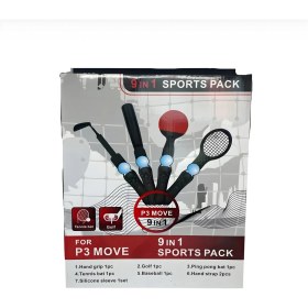 Resim YUES PS3/PS4/PS5 VR Move Spor Paketi (9 Parça) – PS Move Aksesuar Seti, Kolay Tak-Çıkar, Ayarlanabilir Kayışlar* 