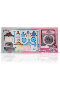 Resim Aya-40258 Çamaşır Makinesi Seti Pembe 