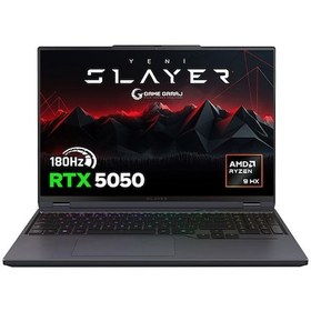 Resim Game Garaj Slayer R9T-5050 C1 R9-7845HX 32 GB 1 TB RTX5050 16" Free Dos Dizüstü Oyuncu Bilgisayarı 