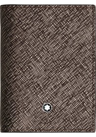 Resim Mont Blanc Montblanc Sartorial 4 Cc Mini Cüzdan 198979 Açık Gri 