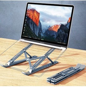Resim Taşınabilir Katlanabilir Folding Plastik Laptop Bilgisayar Standı 