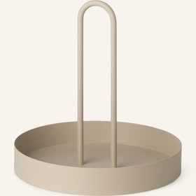 Resim LIVING GRIB Metal Tepsi, Mat Yüzeyli, Kulplu, 28 cm Çapında - Siyah 