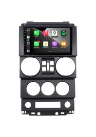 Resim Jeep Wrangler Araç Multimedya Android Ekran Carplay Navigasyon Double Teyp 4+64 9" 07-10 Black Navımex 