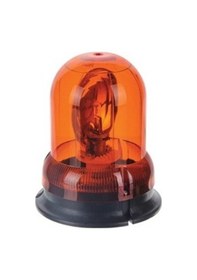 Resim 24V Döner Lamba Ampullü (Mıknatıslı) (Turuncu) 