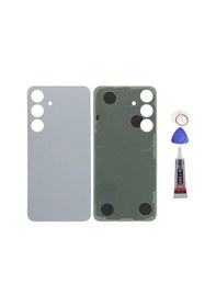 Resim Samsung S25 Gri Uyumlu Arka Kapak Batarya Kapağı Pil Kapağı Yapışkan Ve Sökme Aparatıyla Beraber Full Set Gri 