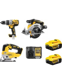 Resim Dewalt DCD996NT+ DCS334NT + DCS565NT + 2 x 5 Ah Akü + Şarj Cihazı 