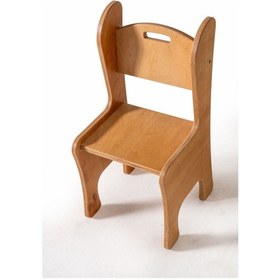 Resim Mimi Montessori Çocuk Sandalyesi Masif Ahşap Kayın Kontra Vernikli Ahşap 