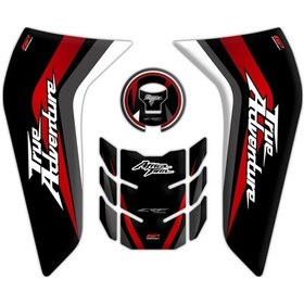 Resim GP Kompozit Honda Africa Twin CRF1100L L1 2020-2023 Uyumlu Tank Pad Seti Kırmızı 