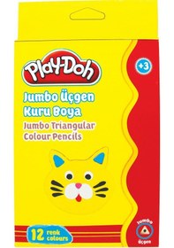 Resim Play-doh 12 Renk Jumbo Üçgen Kuru Boya Ku008 