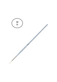 Resim Brons Yağlı Boya Ve Akrilik Fırçası Beyaz Kıl Uzun Sap Yuvarlak Uç Seri 123 No 2 12'li 