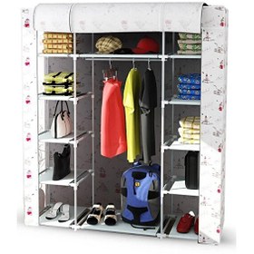 Resim Reyo Teknor Çift Yandan Raflı Bez Dolap İstanbul 