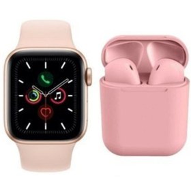 Resim BGGTech Iphone 13 Pro Max Uyumlu Yeni Nesil Watch 6 Series Akıllı Saat + I12 Bluetooth Kulaklık 