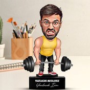Resim Güçlü Erkek Karikatürlü Biblo 