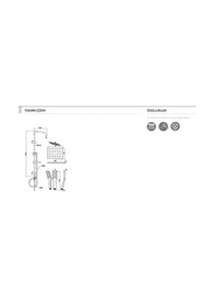 Resim Tepe Duş Sistemi (Kendinden Temizleyici Kare) Siyah 