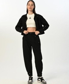 Resim Zekids Kız Çocuk Crop Ceketli Pantolonlu Takım-15523 Siyah 