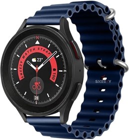 Resim Huawei Watch GT2 Elite-Sport-Classic 46mm-GT2 Pro 22mm İle Uyumlu Seaflex Ocean Silikon Kordon Lacivert Lacivert 