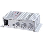 Resim Lepy Lp-268 Dc12v Yüksek Sadakat Güç Araba / Motosiklet Amplifikatörü Gümüş 