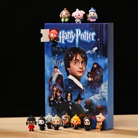 Resim [Orijinal] Warner Bros. 24 Günlük Geri Sayım Takvimi & Sürpriz Hediye Kutusu - 24 Koleksiyonluk PVC Anahtarlık (Hermione, Ron, Ginny) - Büyülü Advent Takvimi & Tatil Partisi Aksesuarı 