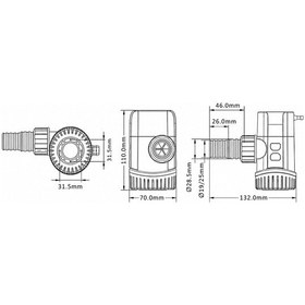 Resim Seaflo Çek Valfli Sintine Pompası 800 Gph 12v 