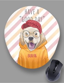 Resim Kişiye Özel Neşeli Köpek Mouse Pad 