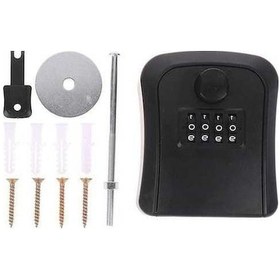 Resim Geeksen Siyah Mühendislik Plastik Kod Kilitle Anahtar Kutusu - İnşaat Çalışmaları İçin Anahtar Saklama Kutusu 