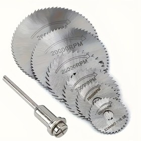 Resim 7 adet Yüksek Hızlı Çelik Kesme Bıçakları Seti Ahşap, Plastik, Bakır, Alüminyum ve Yumuşak Metal için - Endüstriyel Metal Kesme Testeresi Bıçağı 