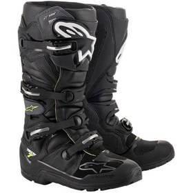 Resim Alpinestars Tech 7 Enduro Drystar Motosiklet Botu Siyah Gri 