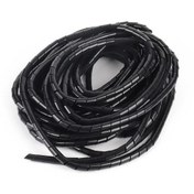 Resim Hatfon Elektronik Kablo Toplama Spirali Helezon KSPR-19B 19 mm 10 Metre Siyah 