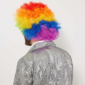 Resim NessiWorld Rengarenk Kıvırcık Afro Bonus Peruk 
