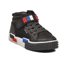 Resim Slazenger Siyah Beyaz Cırtlı Erkek Çocuk Hi Sneaker Çok Renkli 