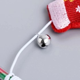 Resim K-Yonlineticaret Yılbaşı Temalı Zilli Kedi Oyun Oltası 