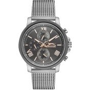 Resim Slazenger SL.09.1914.2.01 Erkek Kol Saati | Siyah Kadran, Çelik Mesh Kordon, Multifonksiyon 